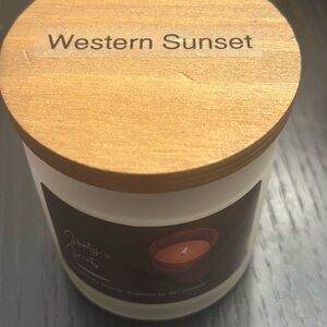 Scented Candle - Cream and Brown